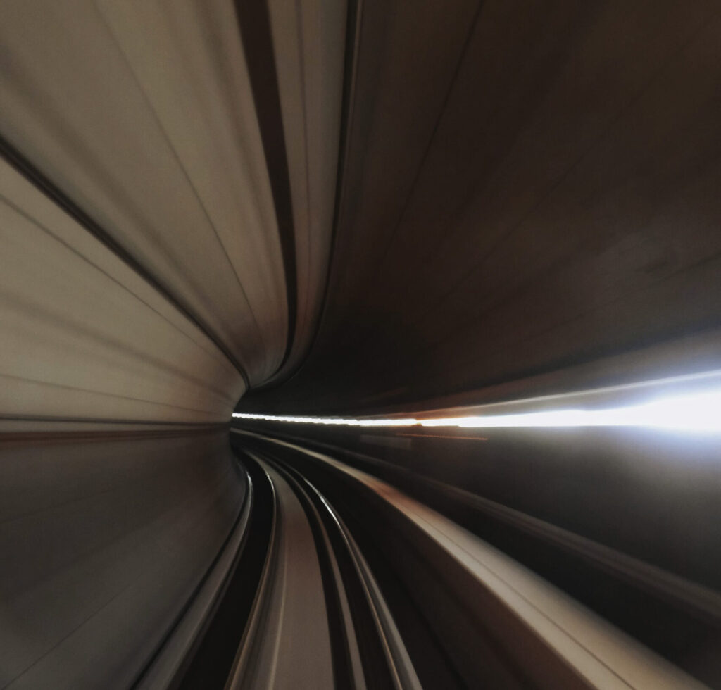 lightmovement 지하철 선로의 빛 자국